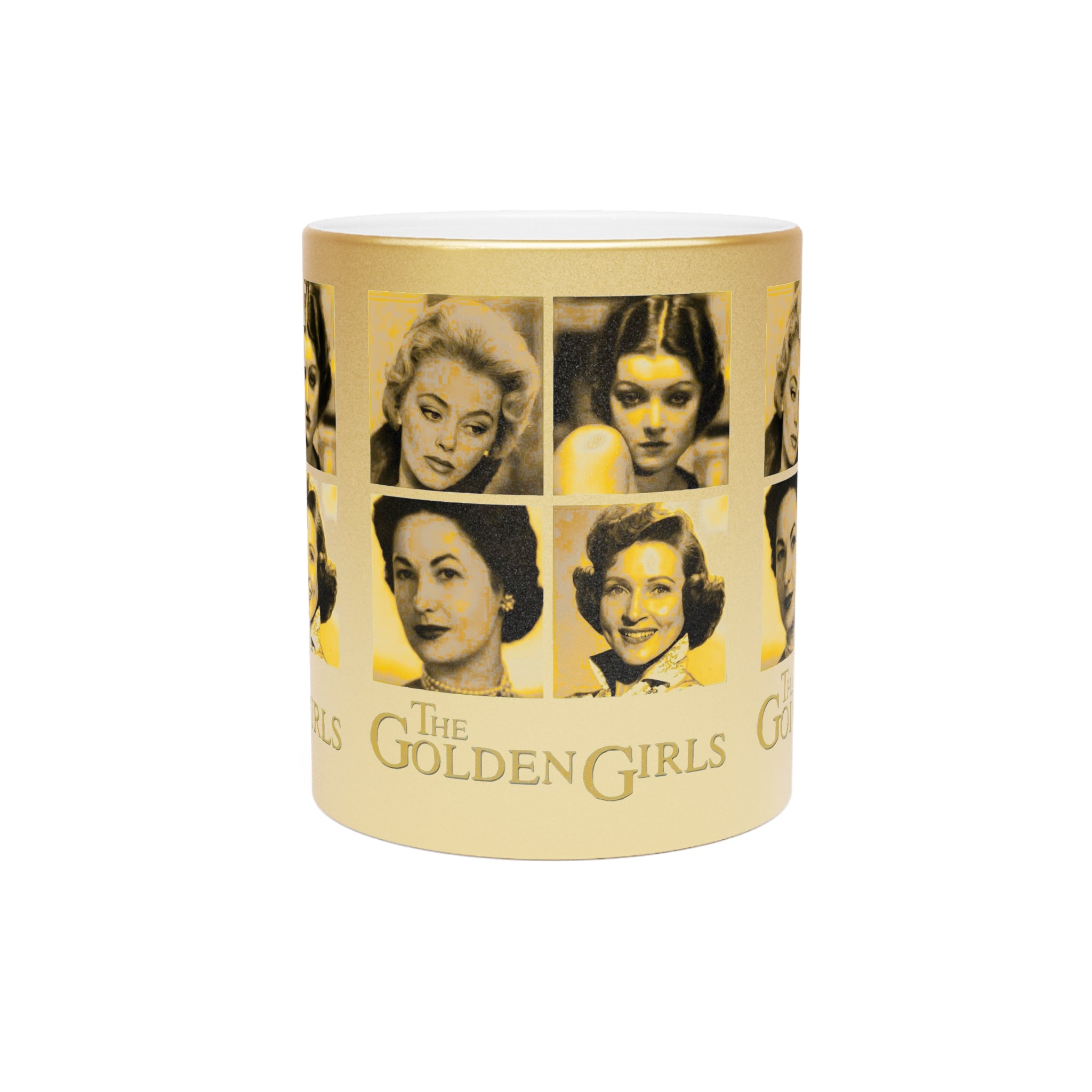 The Golden Girls 80's TV Show- Younger Years Metallic Mug (Silver\Gold) - Creations by Chris and Carlos